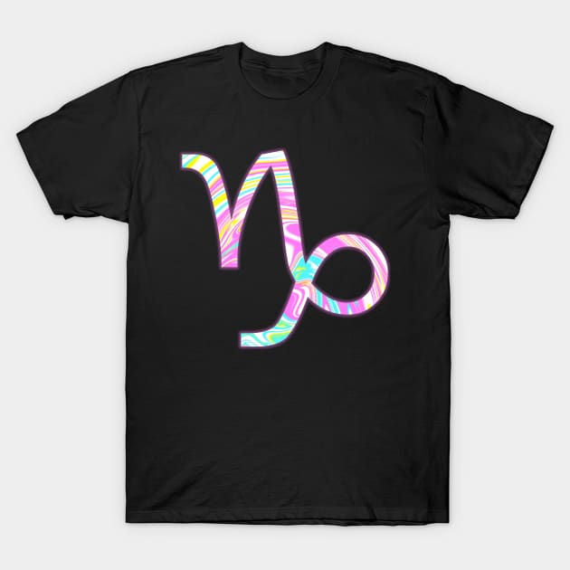 PSYCHEDELIC CAPRICORN T-Shirt by SquareClub